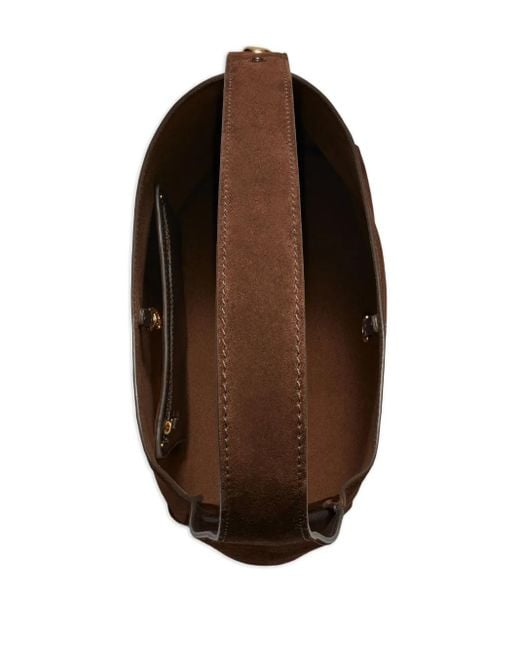 Tory Burch Brown Dark Suede Shoulder Bag