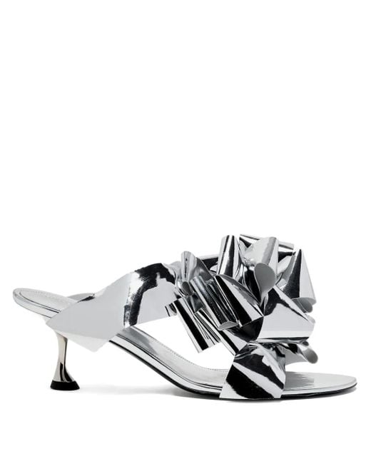 Proenza Schouler White 60Mm Bow-Embellishment Heeled Sandals