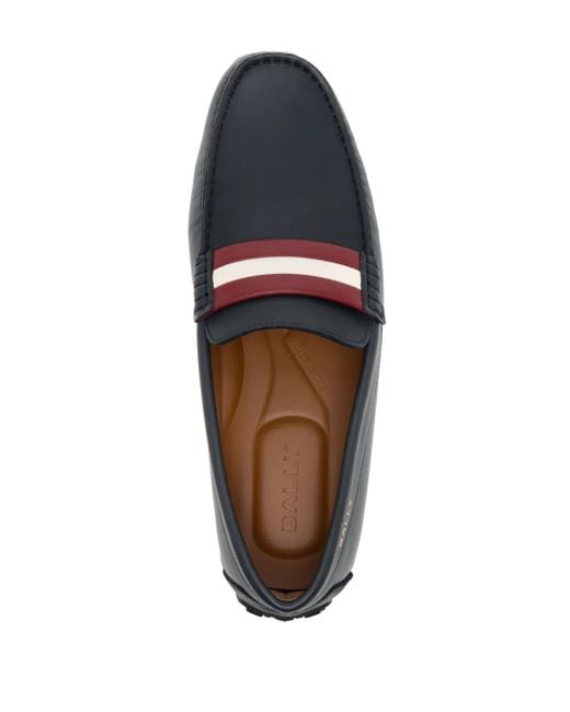 Bally Black Pilot Leather Loafers for men