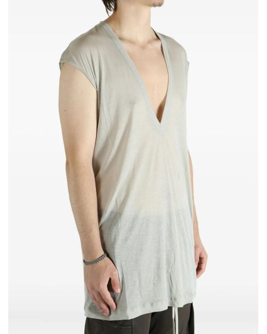 Débardeur À Col Plongeant Rick Owens pour homme en coloris Gray