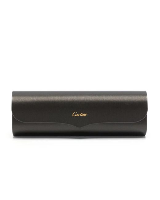 Cartier Blue Rectangle-Frame Sunglasses