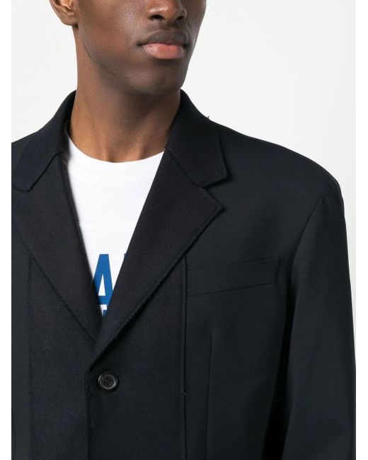 DSquared² Blue Tailored Single-Breasted Blazer for men