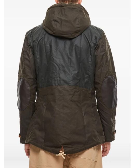 Barbour Gray Hooded Button-Down Jacket for men