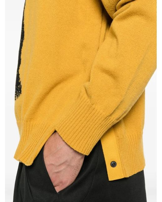Jersey Where The Wild Things Are con cuello redondo Sacai de hombre de color Yellow