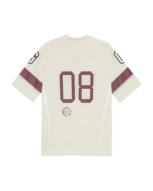 Ganni Natural Off- Future Mesh Oversized T-Shirt