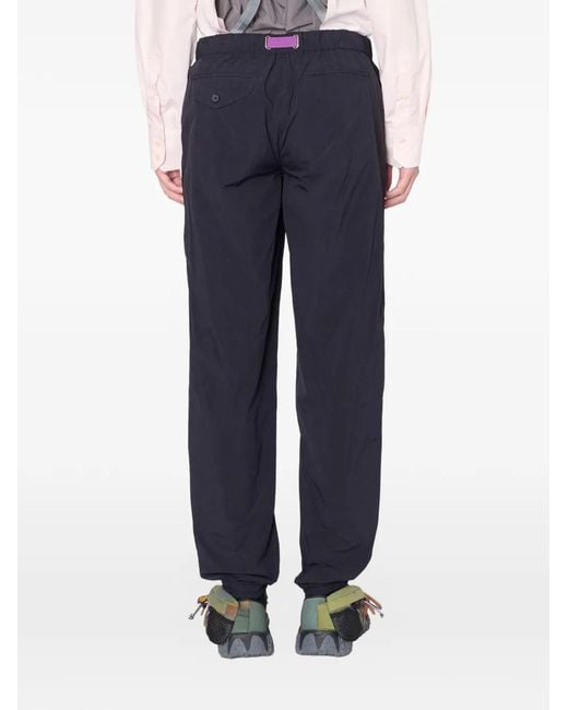 Kolor Blue Elasticated-Belt Trousers for men