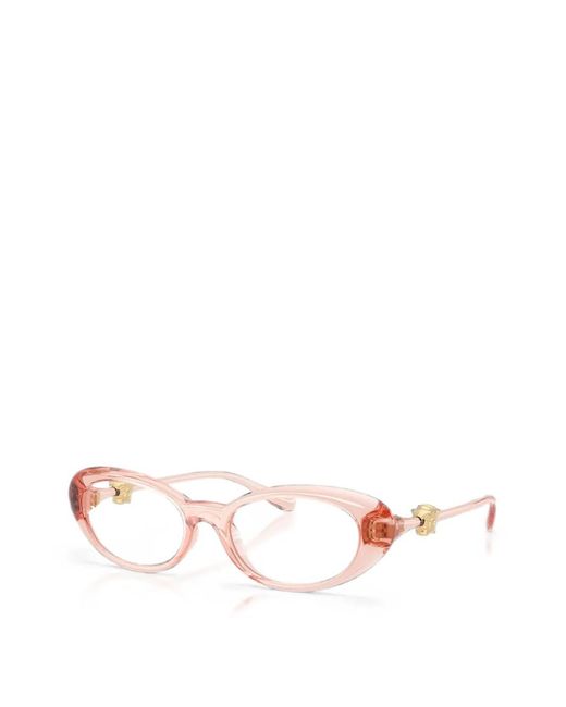 Versace Pink Oval-Frame Glasses