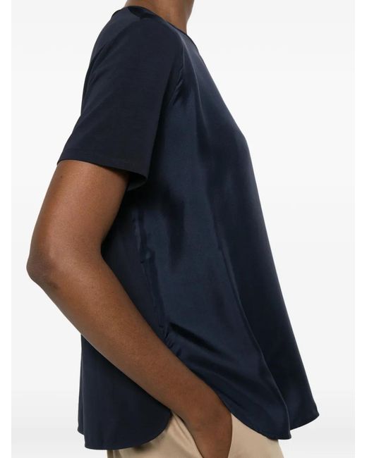 Max Mara Blue Mmlotre Short-Sleeve Top