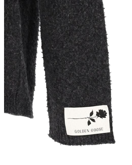 Golden Goose Deluxe Brand Black Casentino Wool Sweater for men
