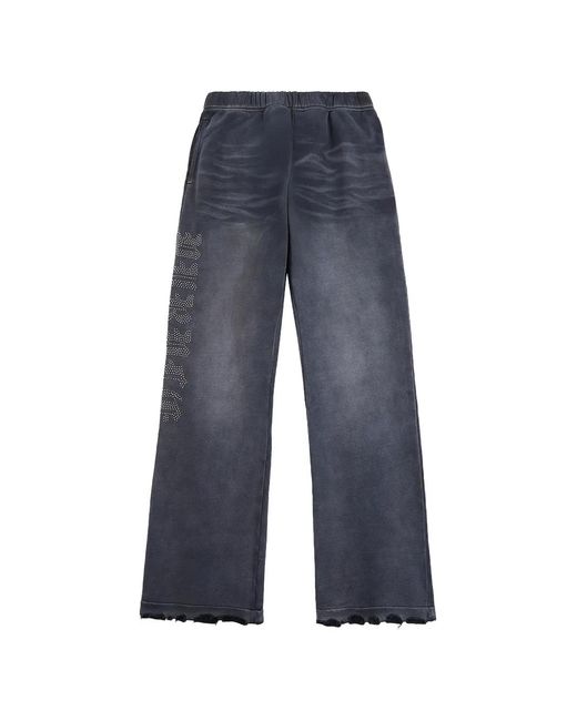 Purple Brand Blue Studded-Detail Track Pants for men
