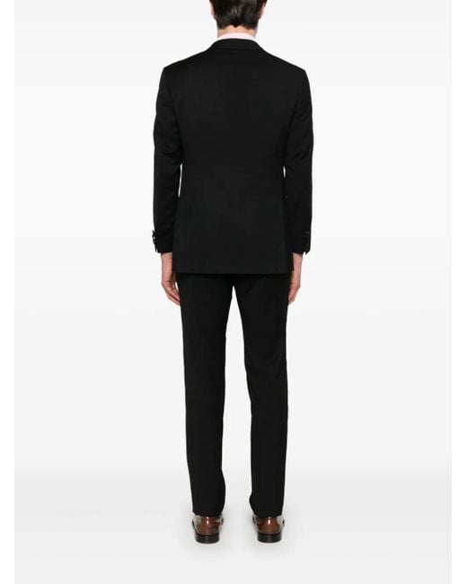 Kiton Black Single-Breasted Suit for men