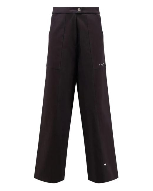 Ih Nom Uh Nit Black Logo-Print Trousers for men