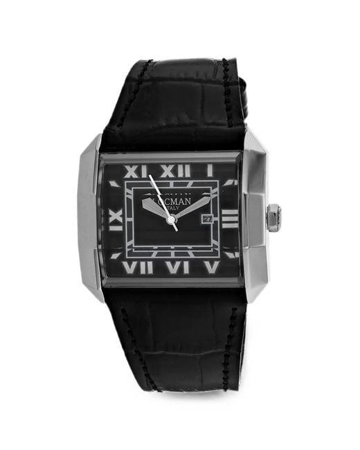 LOCMAN Black Rectangle 40Mm Watch