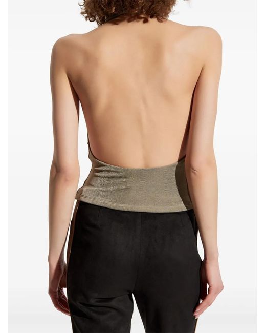 M I S B H V Natural Halterneck Top