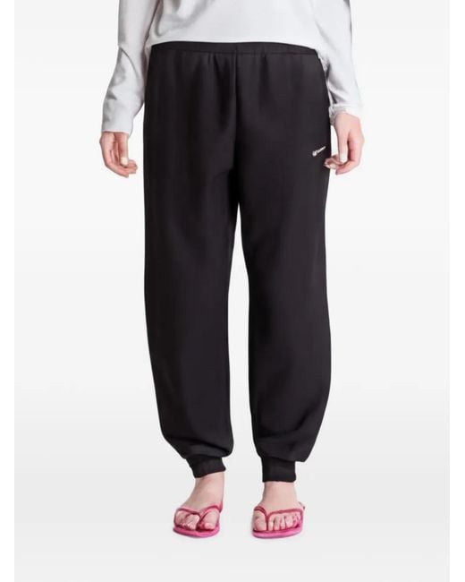 Nike Black Studio Fleece Track Pants