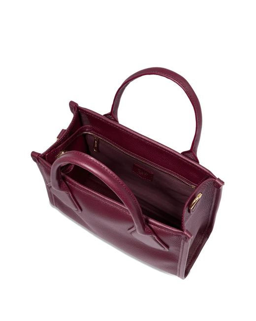Lancel Purple Jour Logo Tote Bag