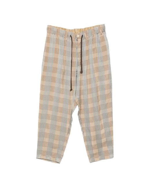 Uma Wang White Pantalon Pigiama À Lien De Resserrage for men