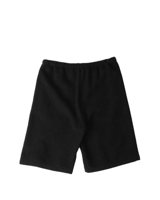 Rier Black Wool Shorts for men