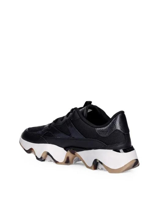 Sorel Black Kinetic Array Panelled Sneakers