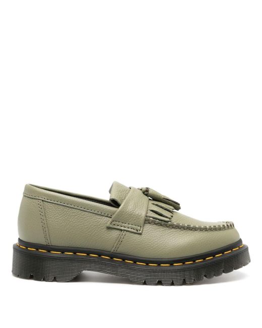 Dr. Martens Green Adrian Leather Loafers