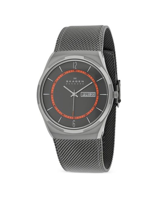 Skagen Gray Melbye Mesh-Strap Watch for men