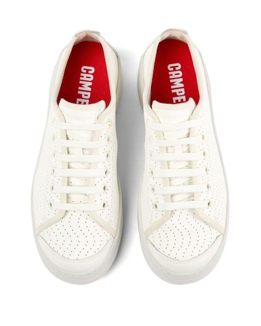 Camper White Runner Up Perforated Sneakers