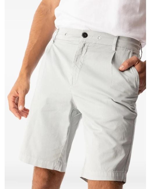 Pleated Drawstring Shorts Eleventy de hombre de color Gray