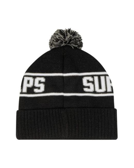 Supreme Black X Wtaps Intarsia Logo Beanie