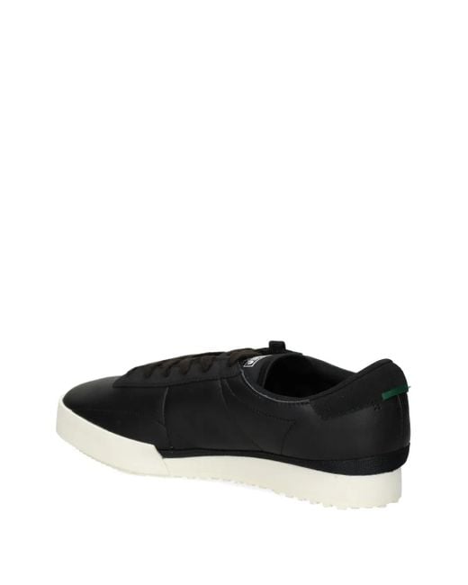 Lacoste Black Aura Leather Sneakers for men