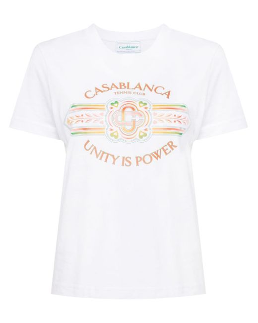 T-shirt Unity Is Power Casablancabrand en coloris White