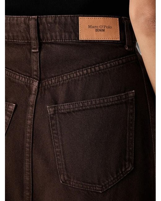 Marc O' Polo Black A-Line Denim Midi Skirt