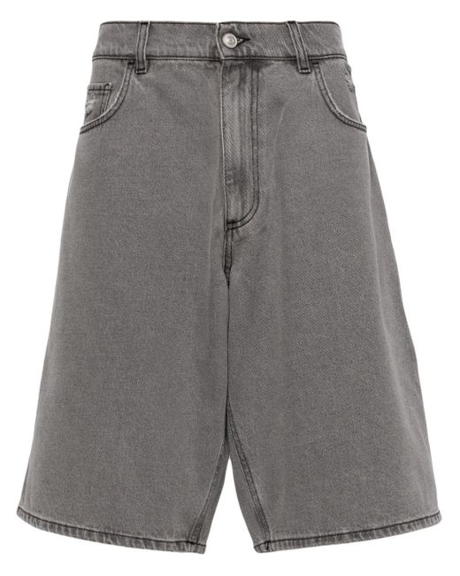 1017 ALYX 9SM Gray Distressed-effect Denim Shorts for men