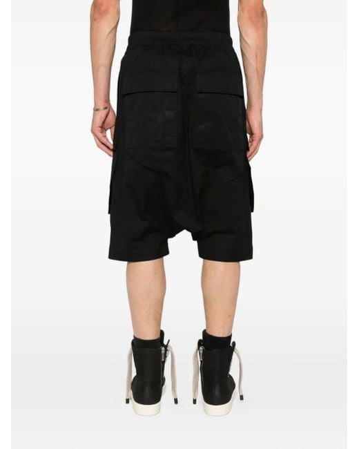 Rick Owens Cargo Pods Shorts in het Black voor heren