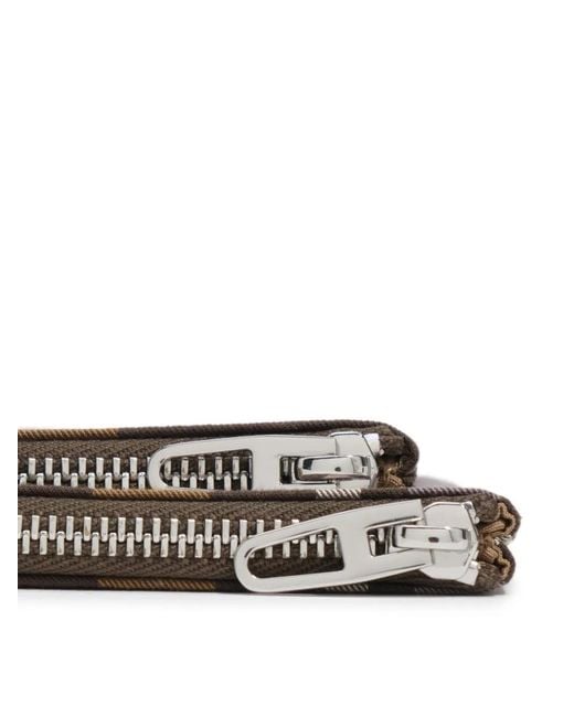 Bimba Y Lola Brown Hunter Tartan Jacquard Pocket Purse