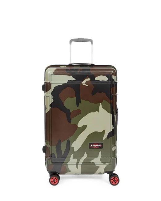 Eastpak Green M Resist'R Camouflage-Print Hardshell Suitcase 63L