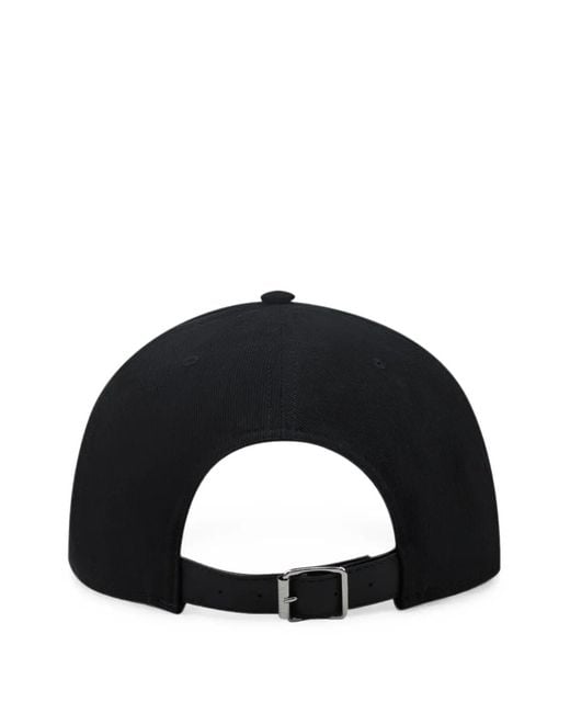 Amiri Black Baroque Logo Baseball Cap for men