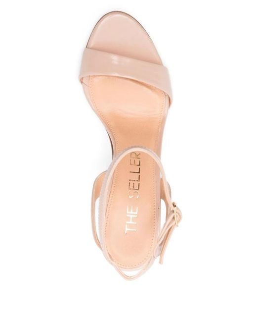 The Seller White Sandalen aus Leder 100mm