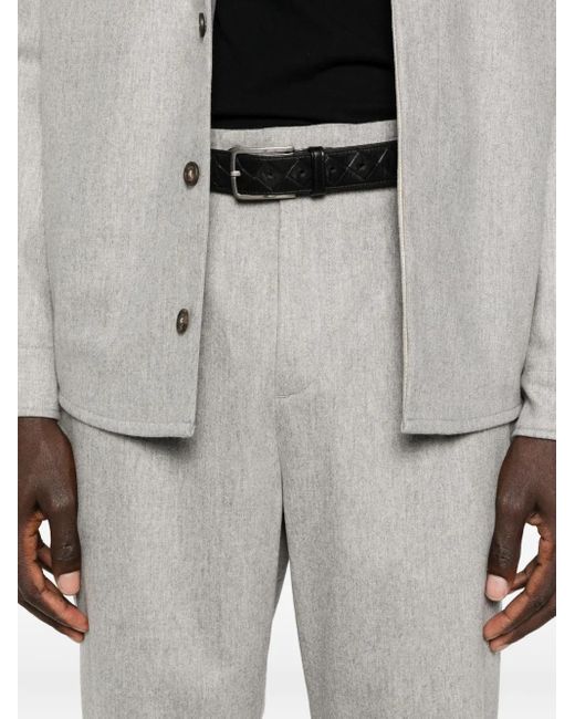 Pantaloni Con Pieghe Frontali di Eleventy in Gray da Uomo