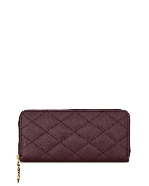 Saint Laurent Purple Cassandre Bijou Wallet