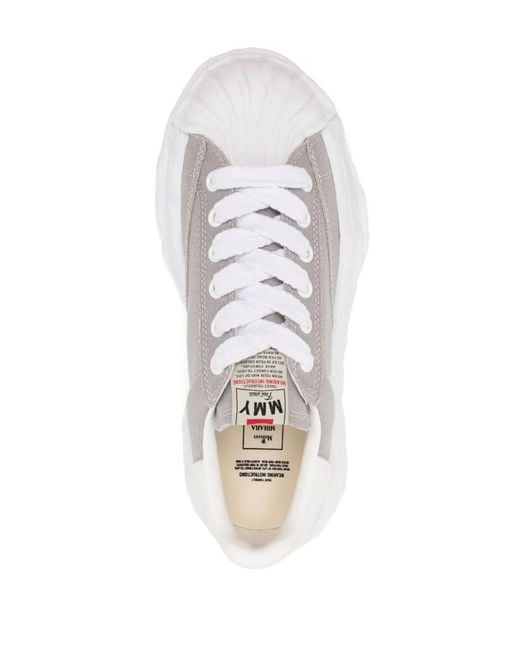 Maison Mihara Yasuhiro White Blakey Original Sole Canvas Low-Top Sneakers Shoes
