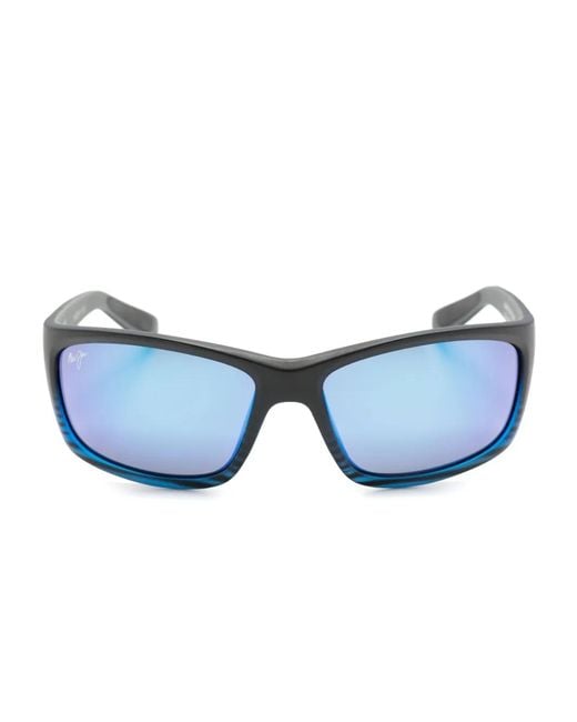 Maui Jim Blue Kanaio Coast Rectangle-Frame Sunglasses