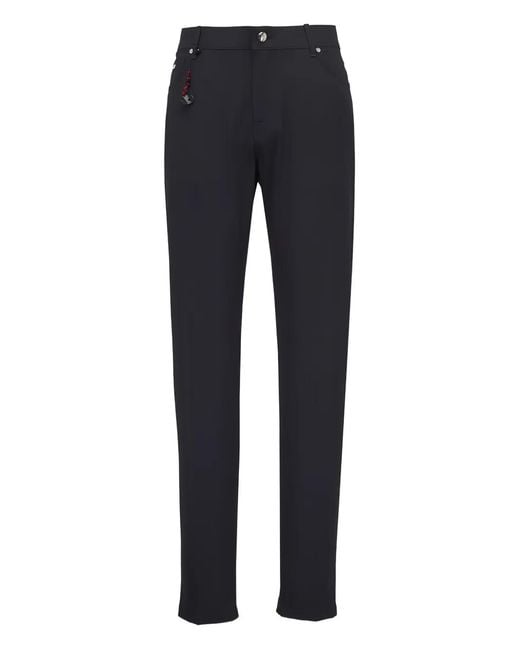 Marco Pescarolo Blue Slim Trousers for men