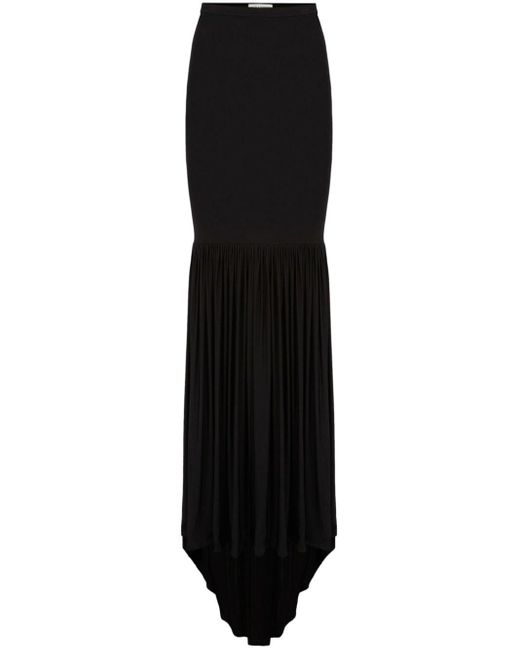 Falda larga fruncida Nina Ricci de color Black