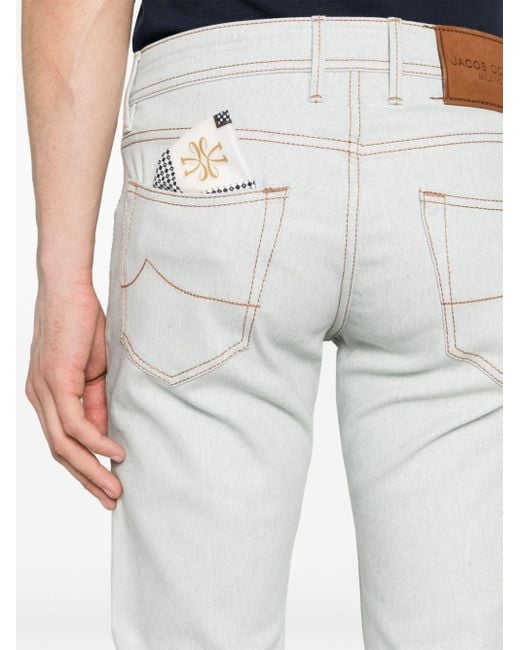 Pantalon à coupe slim Jacob Cohen pour homme en coloris Gray