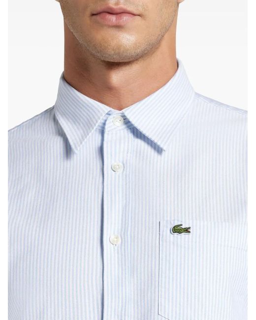 Lacoste Blue Organic Cotton Shirt for men