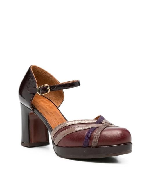 Chie Mihara Brown Dedana Platform Heeled Pumps
