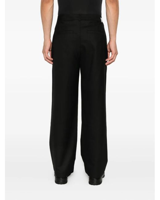 Represent Black Wool Trousers for men
