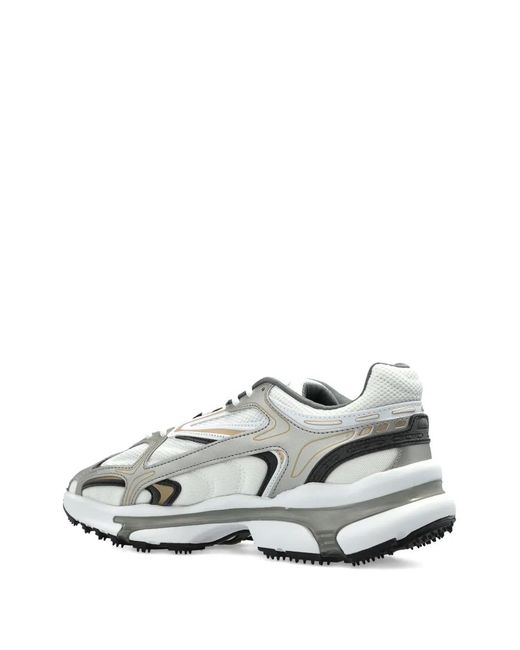Lacoste White L003 2K24 Lace-Up Sneakers for men