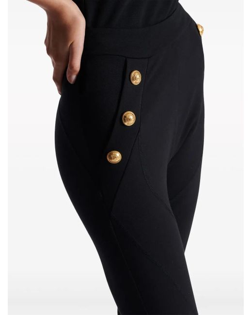 Balmain 6ボタン ニットレギンス Black