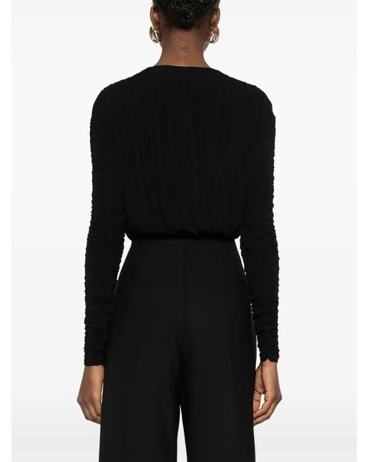 TOVE Black V-Neck Bodysuit